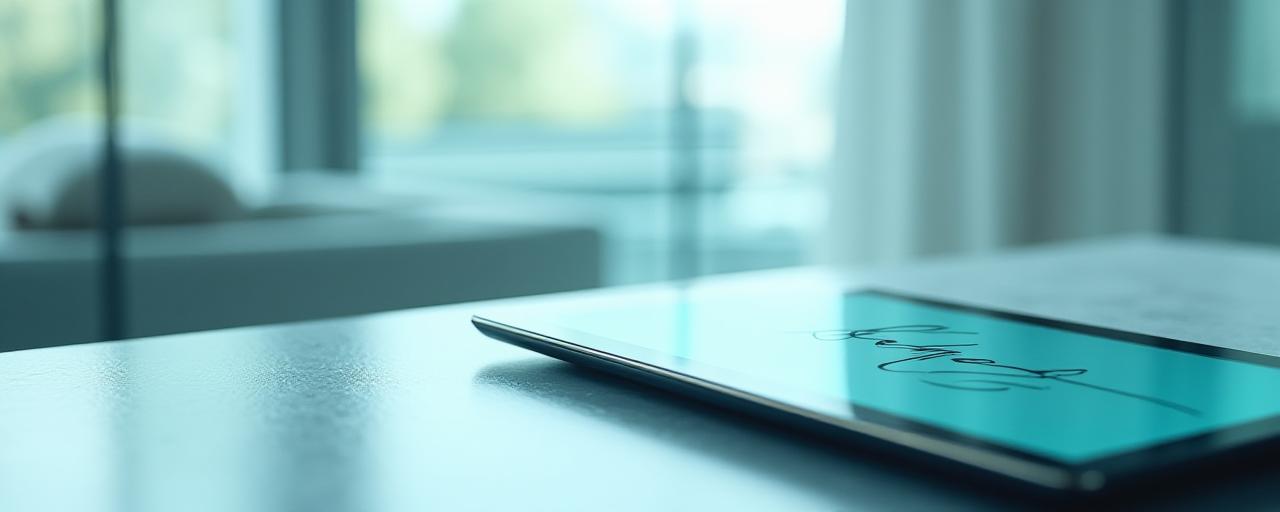 Professional contract and digital interface representation